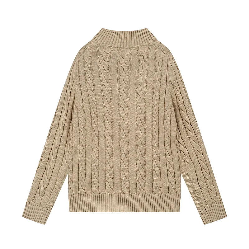 Style No. 2502 P240 Polo Ralph Lauren SS22 solid color casual micro-label embroidered half-zip sweater Color: cream blue gray card color Size: S (recommended within 120 catties) m (recommended within 140 catties) L (recommended within 160 catties) xL (recommended within 180 catties)